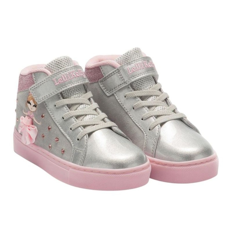 Footwear Lelli Kelly | Lelli Kelly Lk4836 (Eh01) Mille Stelle Silver Tutu Ankle Hi-Tops Boots