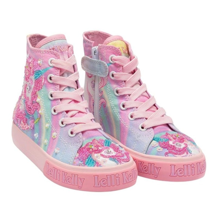 Footwear Lelli Kelly | Lelli Kelly Lk3488 (Bx02) Unicorn Mid Multi Fantasia Baseball Boots