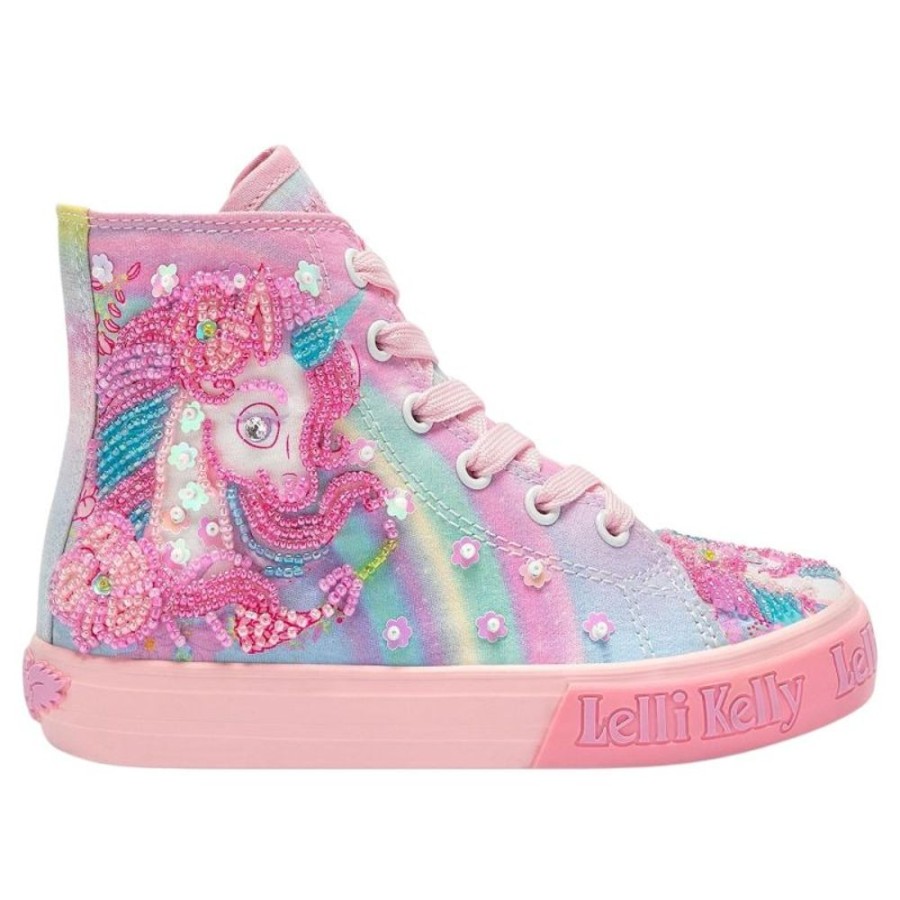 Footwear Lelli Kelly | Lelli Kelly Lk3488 (Bx02) Unicorn Mid Multi Fantasia Baseball Boots