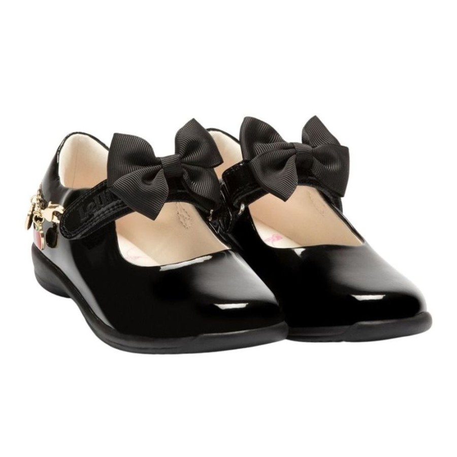 Footwear Lelli Kelly | Lelli Kelly Lk8729 (Db01) Apple Charm Black Patent Wide Fit School Shoes