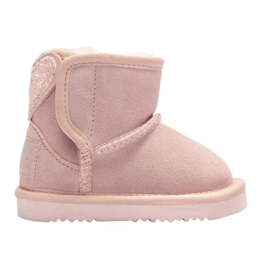 Footwear Lelli Kelly | Lelli Kelly Lk3765 (Ec01) Eloisa Pink Suede Glitter Heart Warm Lined Boots