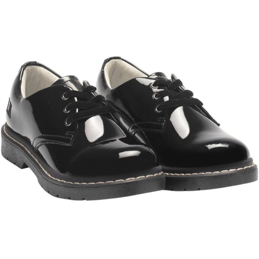 Footwear Lelli Kelly | Lelli Kelly Lk8287 (Db01) Black Patent Rochelle School Shoes F Fitting