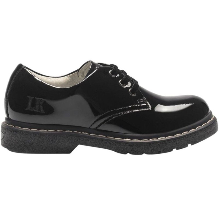 Footwear Lelli Kelly | Lelli Kelly Lk8287 (Db01) Black Patent Rochelle School Shoes F Fitting