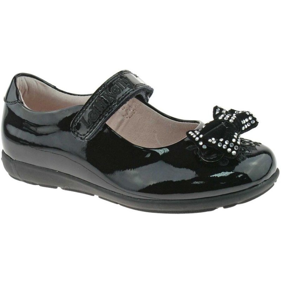 Footwear Lelli Kelly | Lelli Kelly Lk8244 (Db01) Black Patent Adele School Shoes G Width