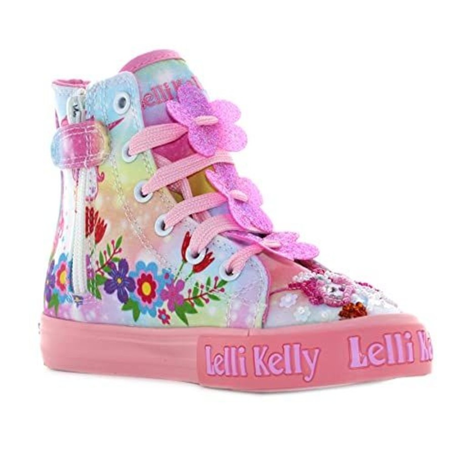 Footwear Lelli Kelly | Lelli Kelly Lk1002 (Bx02) Unicorn Mid Multi Fantasia Pink Baseball Boots