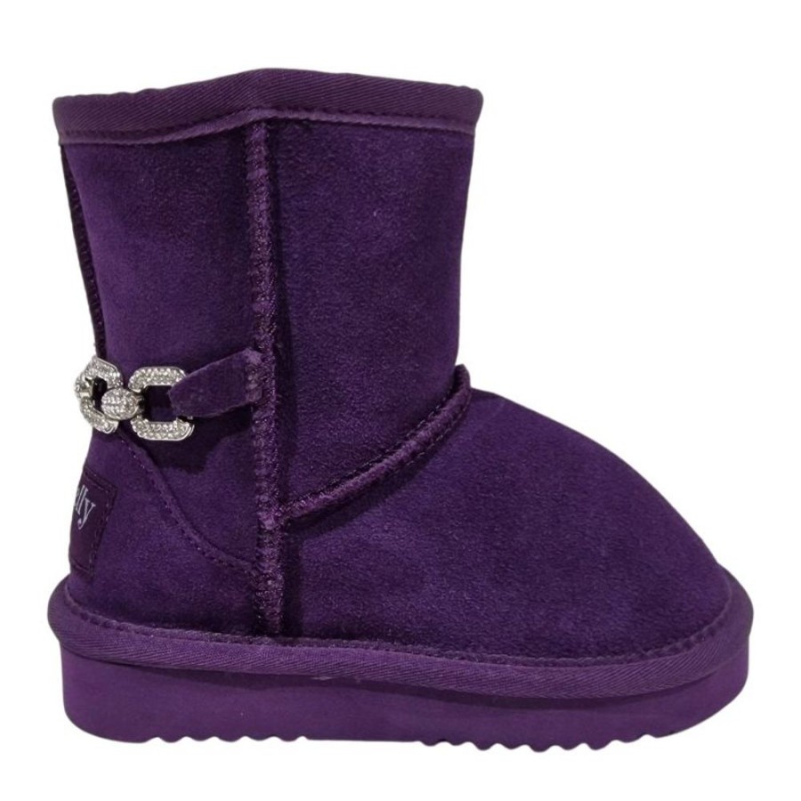 Footwear Lelli Kelly | Lelli Kelly Lk3767 (Ew01) Clara Purple Suede Warm Lined Ankle Boots