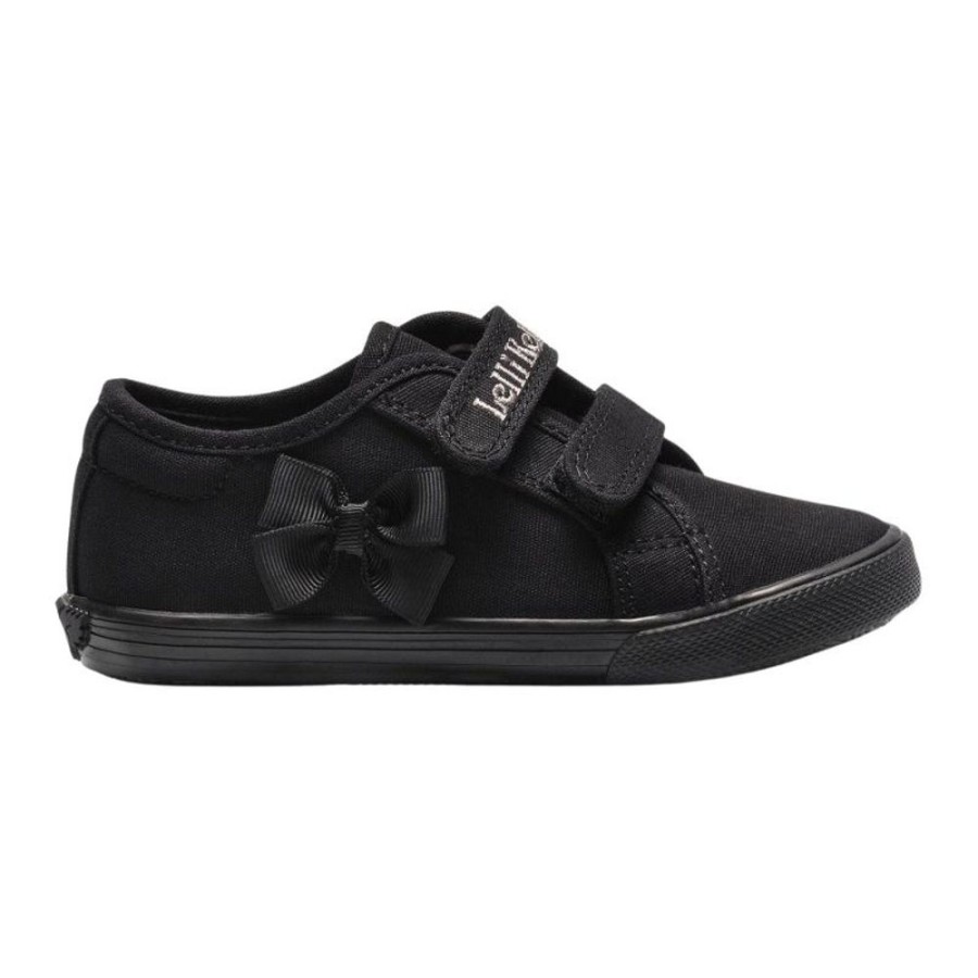 Footwear Lelli Kelly | Lelli Kelly Lk8199 (Bb01) Black Lily Canvas School Pumps