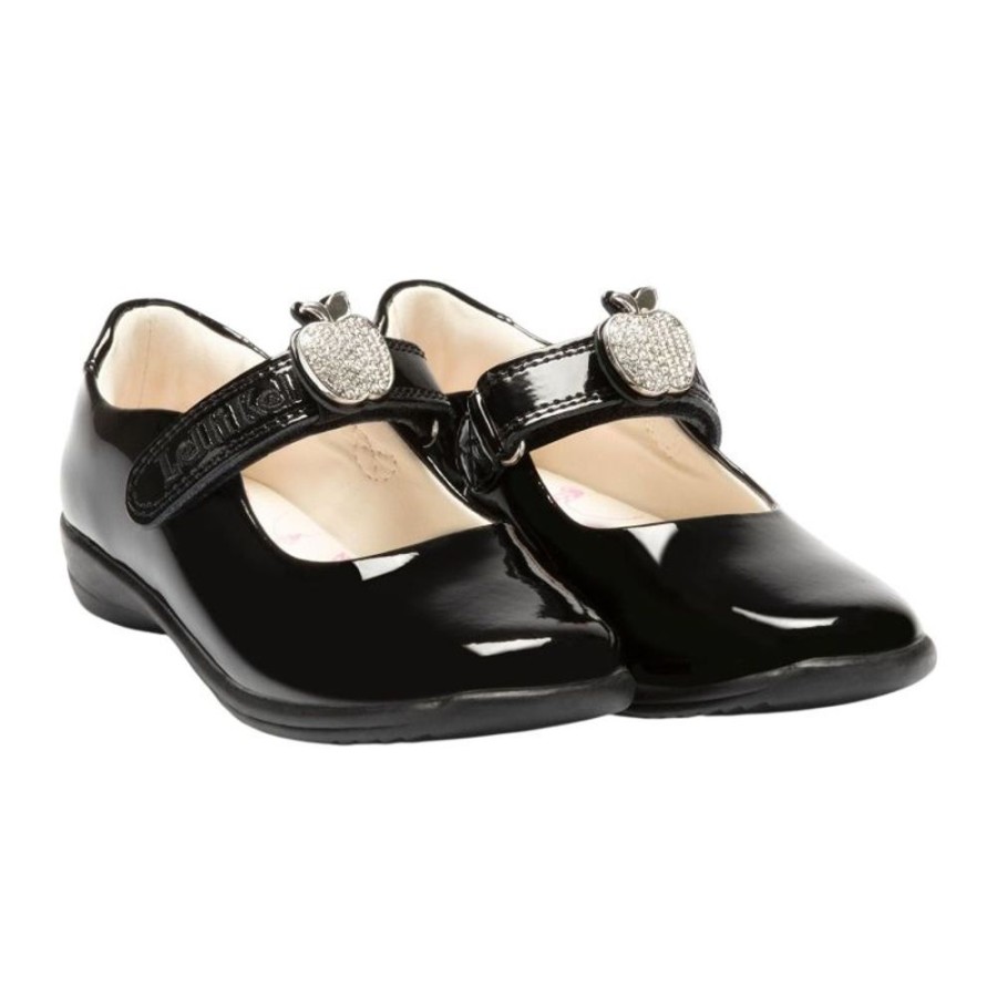 Footwear Lelli Kelly | Lelli Kelly Lk8717 (Db01) Limited Edition Apple Black Patent School Shoes