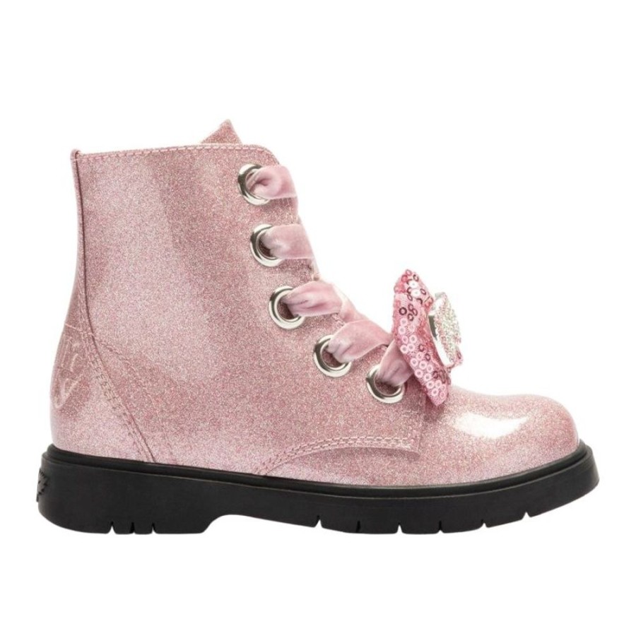 Footwear Lelli Kelly | Lelli Kelly Lk3736 (Sc01) Fior Di Fiocco Glitter Rosa Pink Diamante Bow Boots