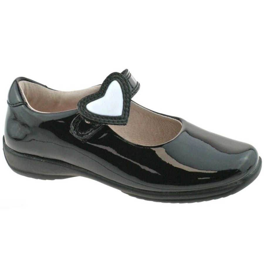 Footwear Lelli Kelly | Lelli Kelly Lk8500 (Db01) Colourissima Black Patent School Shoes F Fitting