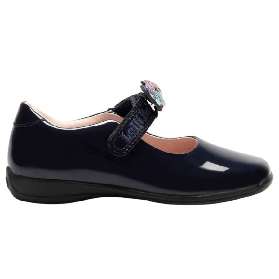 Footwear Lelli Kelly | Lelli Kelly Maribella 2 Blue Patent School Shoes F Fitting Lk8111 (De01)