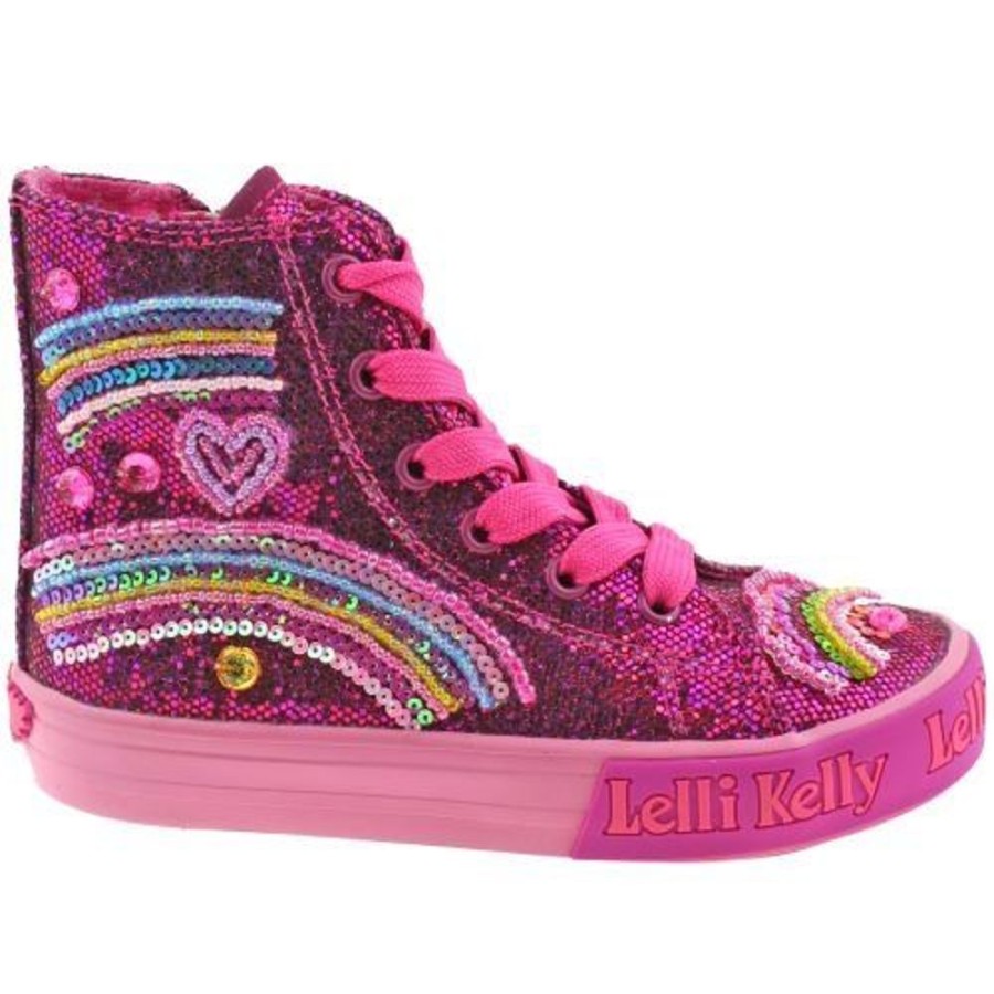 Footwear Lelli Kelly | Lelli Kelly Lk3042 (Gw01) Purple Glitter Tillie Baseball Boots