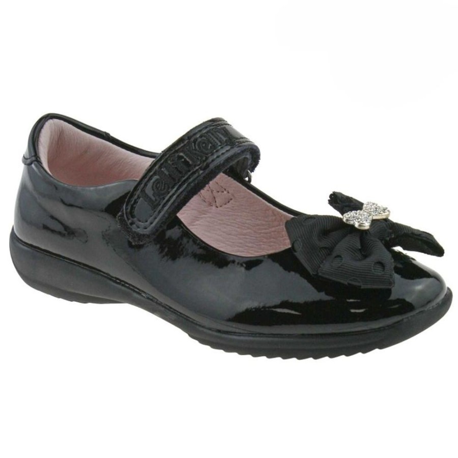 Footwear Lelli Kelly | Lelli Kelly Lk8316 (Db01) Black Patent Priscilla School Shoes F Fitting