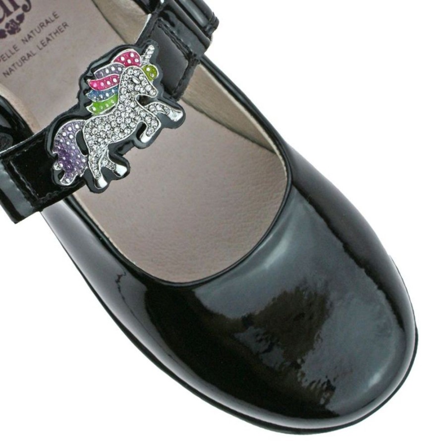 Footwear Lelli Kelly | Lelli Kelly Lk8342 (Db01) Blossom Black Patent Interchangeable School Shoes