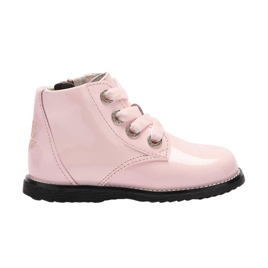 Footwear Lelli Kelly | Lelli Kelly Lk3310 (Dc01) Camille Pink Patent Side Zip Baby Ankle Boots