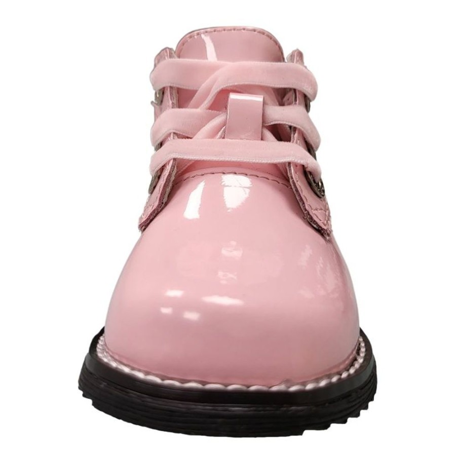 Footwear Lelli Kelly | Lelli Kelly Lk3310 (Dc01) Camille Pink Patent Side Zip Baby Ankle Boots