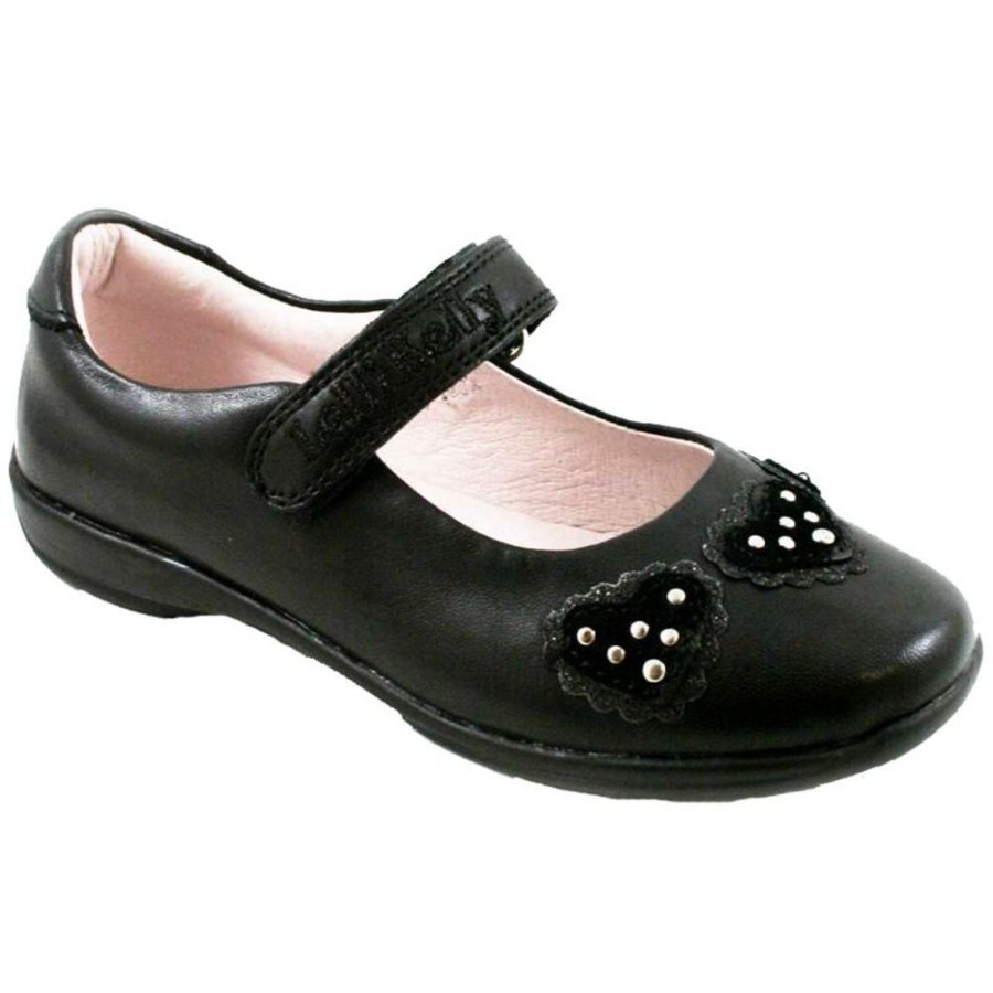 Footwear Lelli Kelly | Lelli Kelly Lk8208 Black Leather (Cb01) Ellie School Shoes F Width