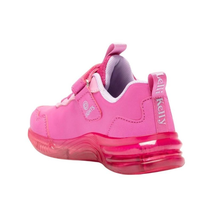 Footwear Lelli Kelly | Lelli Kelly Lk3457 (An01) Dinosauro Fuxia Pink Light Up Trainers