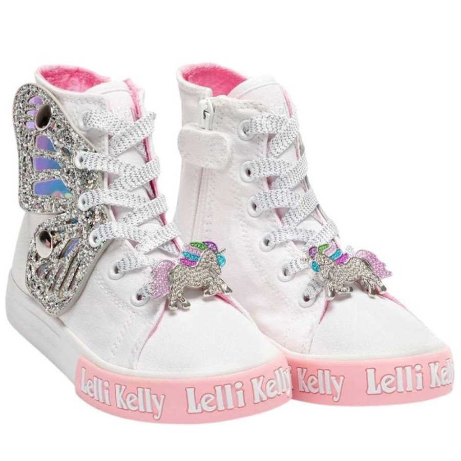 Footwear Lelli Kelly | Lelli Kelly Lk1330 (Ah01) Unicorn Wings Argento Baseball Boots