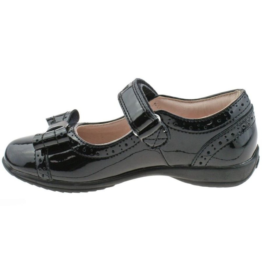 Footwear Lelli Kelly | Lelli Kelly Lk8212 (Db89) Gabriella Black Leather School Dolly Shoes F Fitting