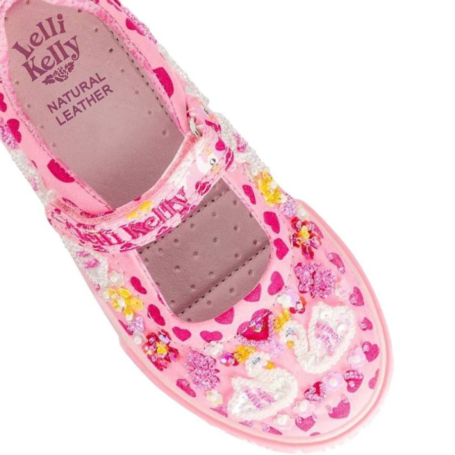 Footwear Lelli Kelly | Lelli Kelly Lk1052 (Bc02) Pink Fantasy Swan Dolly Shoes