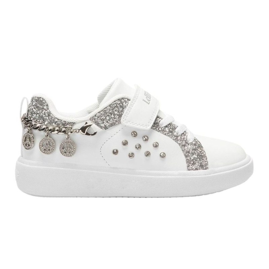 Footwear Lelli Kelly | Lelli Kelly Lk3410 (Aa71) Gioiello White Silver Glitter Bracelet Trainers