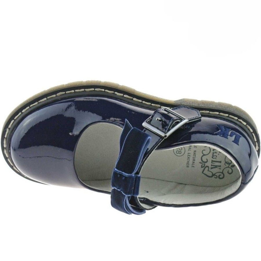 Footwear Lelli Kelly | Lelli Kelly Lk8286 (De01) Frankie Snr Navy Patent School Shoes F Fitting